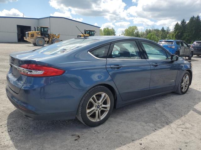 3FA6P0LU1JR175322 - 2018 FORD FUSION SE HYBRID ლურჯი ფოტო 3