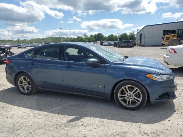 3FA6P0LU1JR175322 - 2018 FORD FUSION SE HYBRID ლურჯი ფოტო 4