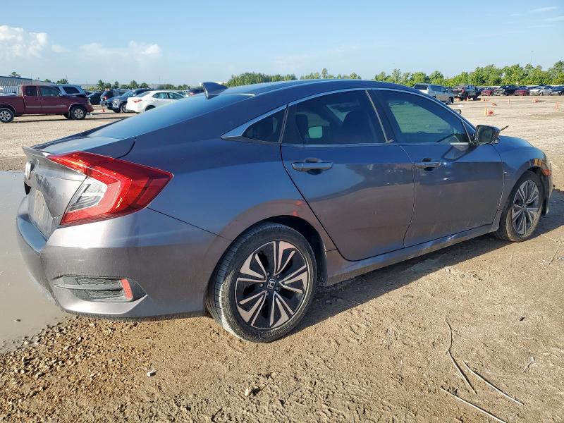 19XFC1F70JE000407 - 2018 HONDA CIVIC EXL Մոխրագույն լուսանկար 3