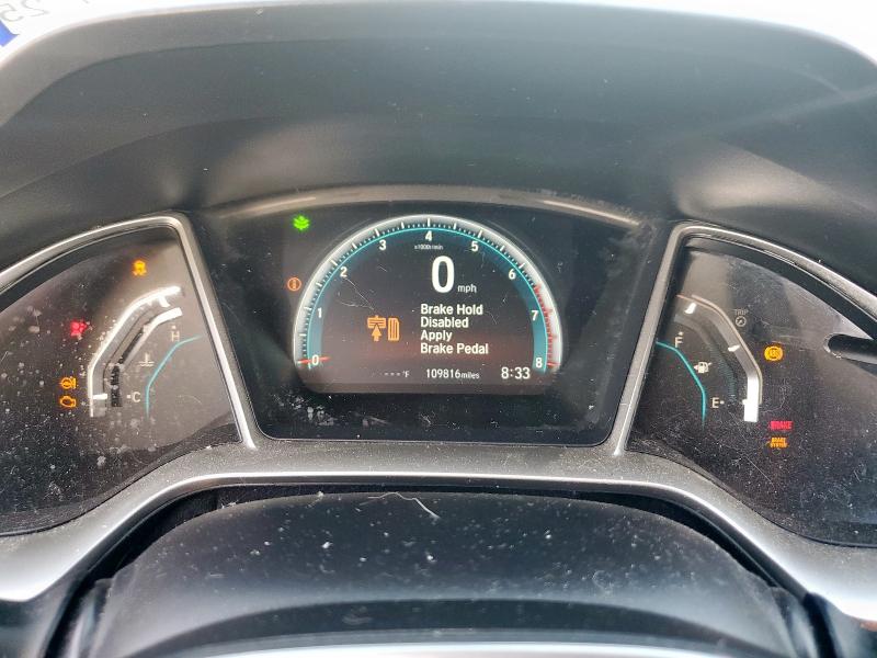 19XFC1F70JE000407 - 2018 HONDA CIVIC EXL Մոխրագույն լուսանկար 9