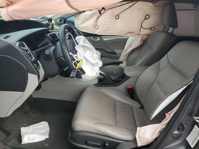 19XFB2F92EE269783 - 2014 HONDA CIVIC EXL GRAY photo 7
