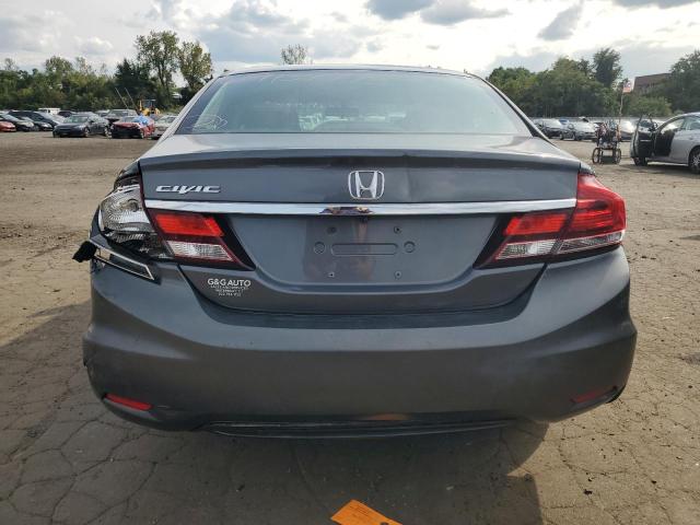 19XFB2F50DE015310 - 2013 HONDA CIVIC LX GRAY photo 6