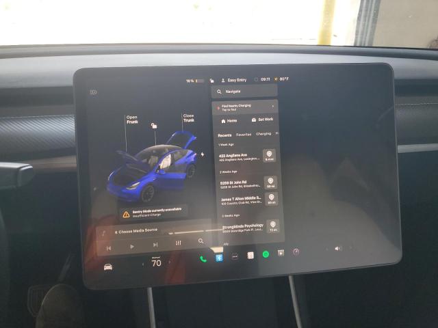 5YJYGDEE7MF080852 - 2021 TESLA MODEL Y Mavi foto 9