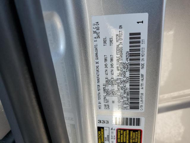 3TYLB5JN4RT008177 - 2024 TOYOTA TACOMA DOUBLE CAB SILVER photo 12
