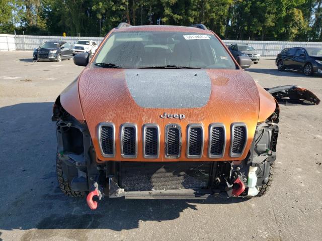 1C4PJMBS7GW112724 - 2016 JEEP CHEROKEE TRAILHAWK ORANGE photo 5