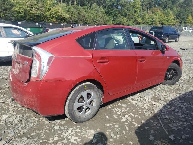 JTDKN3DU2C1570508 - 2012 TOYOTA PRIUS RED photo 3