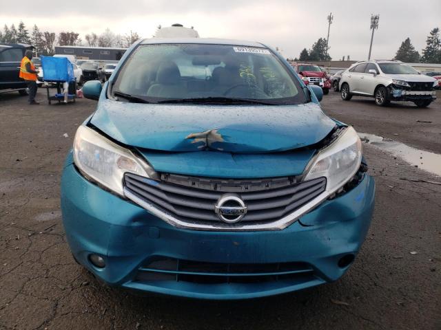 3N1CE2CP0EL360367 - 2014 NISSAN VERSA NOTE S TURQUOISE photo 5