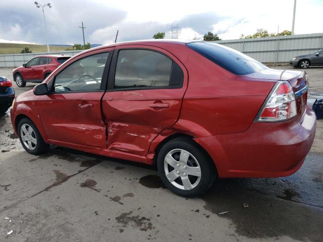 KL1TD56E39B344013 - 2009 CHEVROLET AVEO LS 红色 照片 2