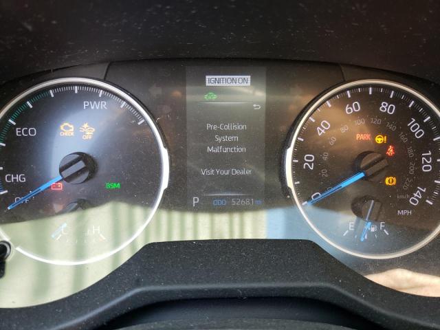 4T3RWRFV9MU016583 - 2021 TOYOTA RAV4 XLE ვერცხლისფერი ფოტო 9