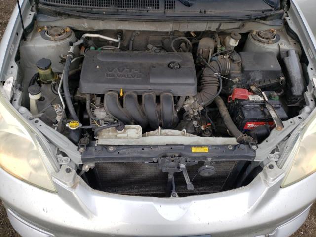 2T1KR32E84C313589 - 2004 TOYOTA COROLLA MA XR SILVER photo 11