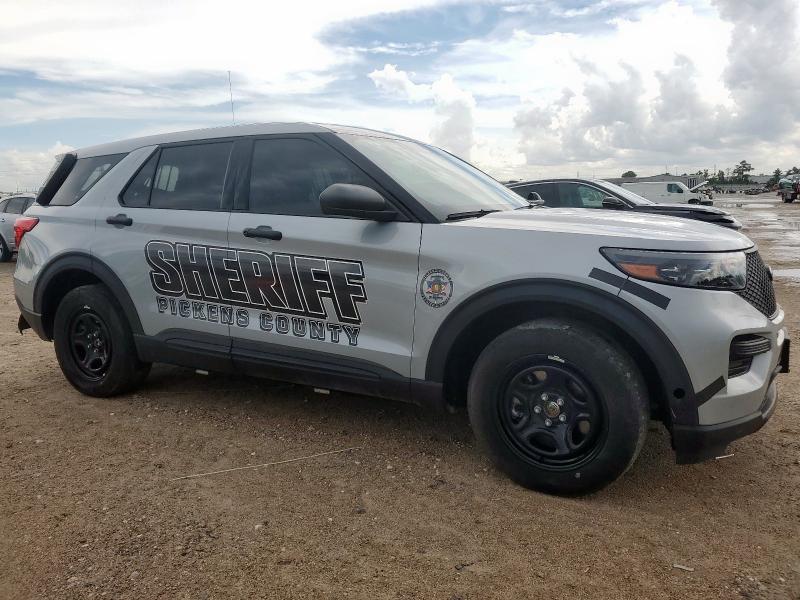 1FM5K8AB2PGA36574 - 2023 FORD EXPLORER POLICE INTERCEPTOR GRAY photo 4