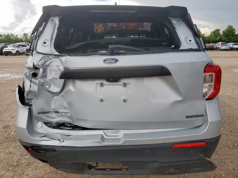 1FM5K8AB2PGA36574 - 2023 FORD EXPLORER POLICE INTERCEPTOR GRAY photo 6