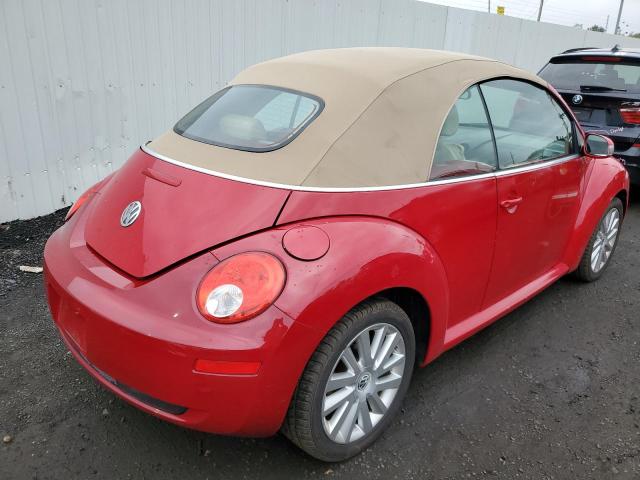 3VWRG31Y58M400750 - 2008 VOLKSWAGEN NEW BEETLE CONVERTIBLE SE RED photo 3