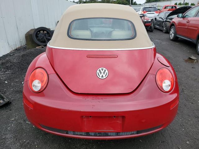 3VWRG31Y58M400750 - 2008 VOLKSWAGEN NEW BEETLE CONVERTIBLE SE RED photo 6