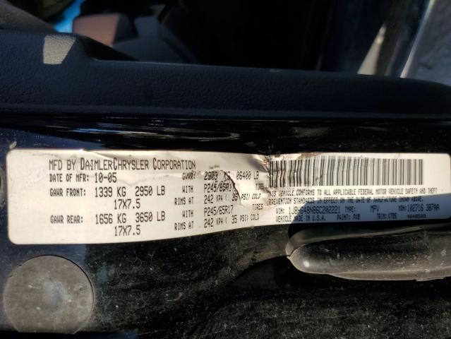 1J8HG48N86C202221 - 2006 JEEP COMMANDER 黑色 照片 14