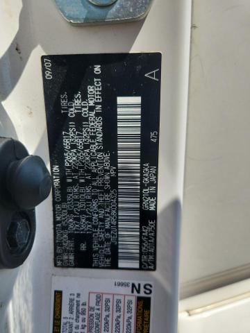 JTEZU14R58K004325 - 2008 TOYOTA 4RUNNER SR5 WHITE photo 13