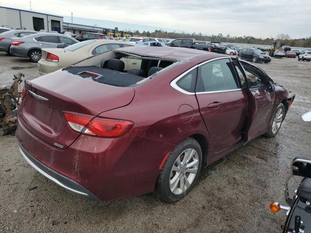 1C3CCCAB3GN113707 - 2016 CHRYSLER 200 LIMITED BURGUNDY photo 3