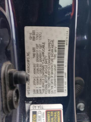 5J6RM4H50GL026281 - 2016 HONDA CR-V EX BLUE photo 13