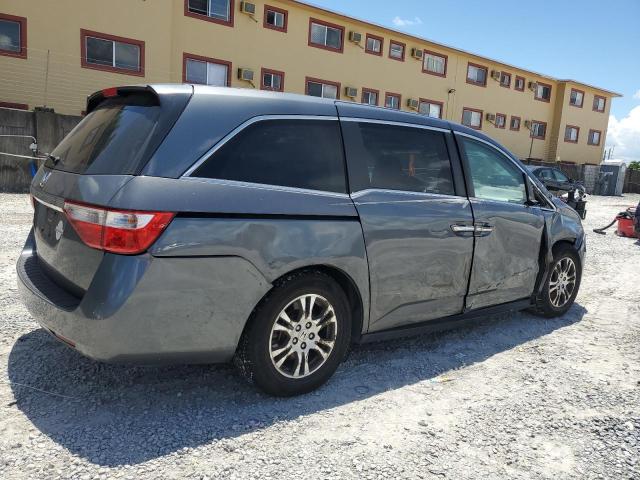 5FNRL5H6XBB015288 - 2011 HONDA ODYSSEY EXL GRAY photo 3