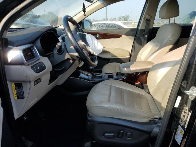 5XYPHDA52JG418046 - 2018 KIA SORENTO EX BLACK photo 7