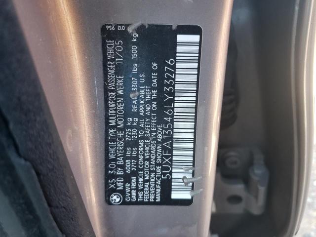 5UXFA13546LY33276 - 2006 BMW X5 3.0I TAN photo 13