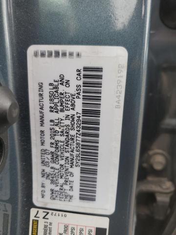 5Y2SL65877Z432947 - 2007 PONTIAC VIBE 蓝色 照片 12