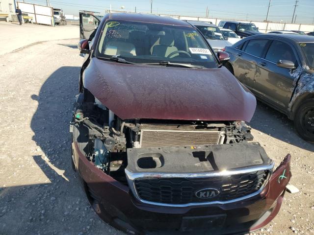 5XYPG4A30KG523770 - 2019 KIA SORENTO L MAROON photo 5