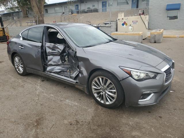 JN1EV7AP6JM362410 - 2018 INFINITI Q50 LUXE GRAY photo 4