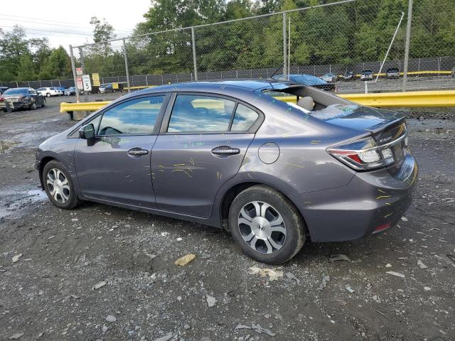 19XFB4F36FE200698 - 2015 HONDA CIVIC HYBRID L GRAY photo 2