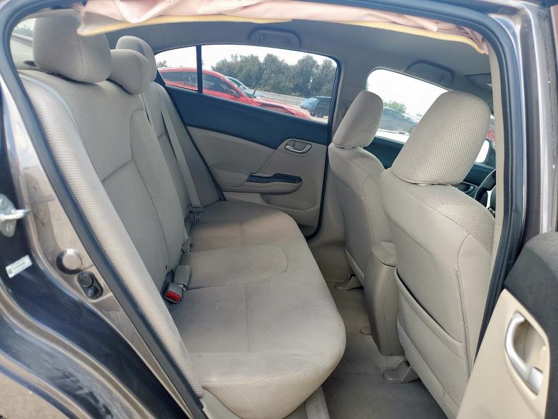 19XFB2F5XCE043484 - 2012 HONDA CIVIC LX GRAY photo 10