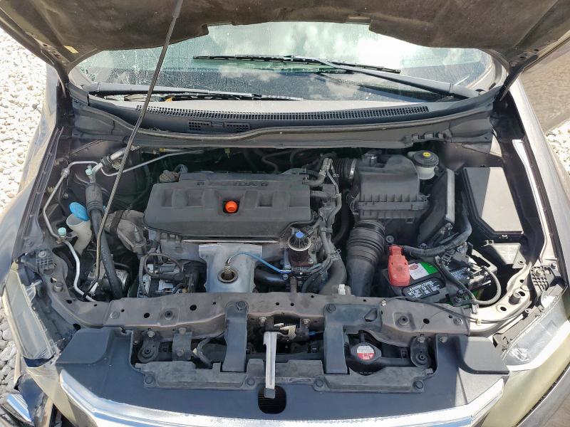 19XFB2F5XCE043484 - 2012 HONDA CIVIC LX GRAY photo 11