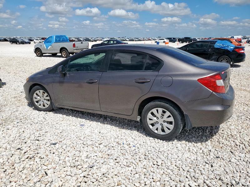 19XFB2F5XCE043484 - 2012 HONDA CIVIC LX GRAY photo 2