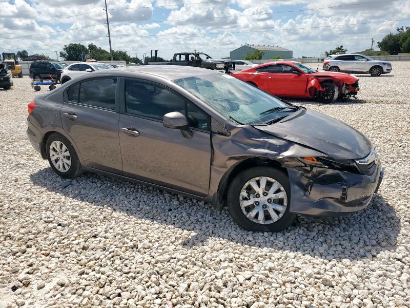 19XFB2F5XCE043484 - 2012 HONDA CIVIC LX GRAY photo 4