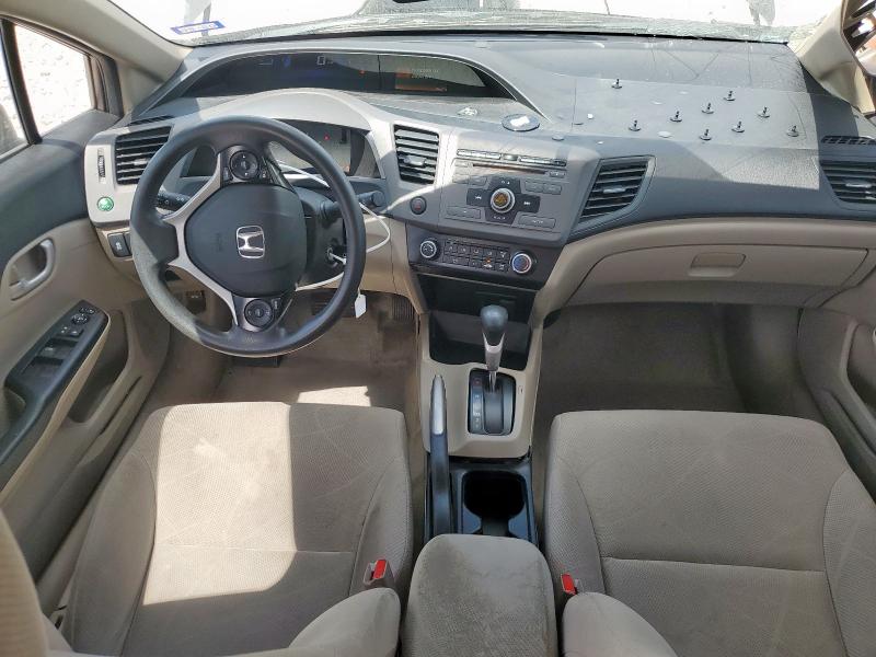 19XFB2F5XCE043484 - 2012 HONDA CIVIC LX GRAY photo 8