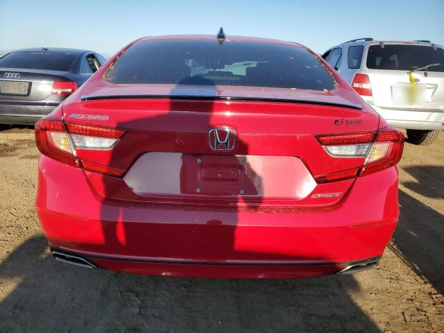 1HGCV1F34NA000284 - 2022 HONDA ACCORD SPORT RED photo 6