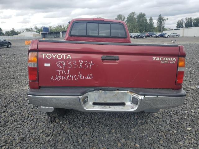 4TAWN72N1XZ551097 - 1999 TOYOTA TACOMA XTRACAB RED photo 6