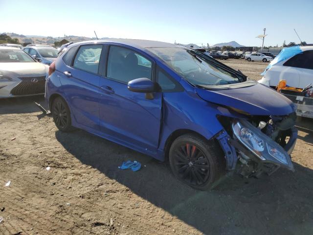 3HGGK5H69JM730679 - 2018 HONDA FIT SPORT BLUE photo 4