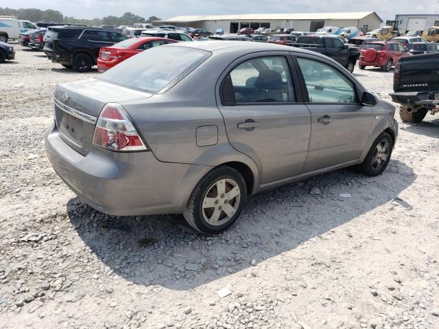KL1TD56667B061255 - 2007 CHEVROLET AVEO BASE SILVER photo 3
