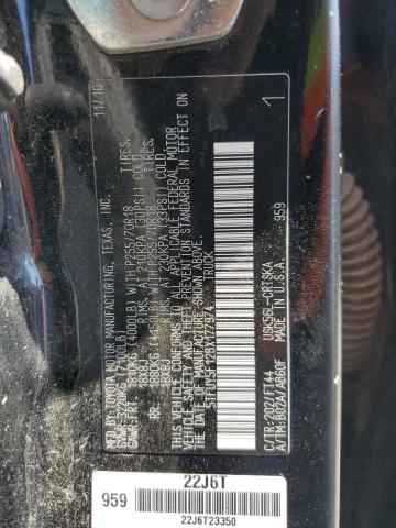 5TFUY5F12BX177974 - 2011 TOYOTA TUNDRA DOUBLE CAB SR5 BLACK photo 12