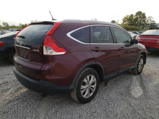 5J6RM4H72DL079240 - 2013 HONDA CR-V EXL BURGUNDY photo 3