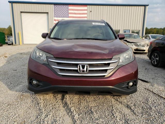 5J6RM4H72DL079240 - 2013 HONDA CR-V EXL BURGUNDY photo 5