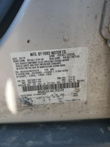 MAJ6S3JL4KC293570 - 2019 FORD ECOSPORT SES Silber Foto 13