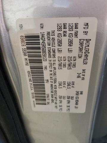 1A4GP45R56B658123 - 2006 CHRYSLER TOWN & COU ვერცხლისფერი ფოტო 13