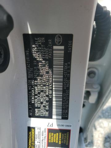 4T1BF1FK7HU620995 - 2017 TOYOTA CAMRY LE WHITE photo 12