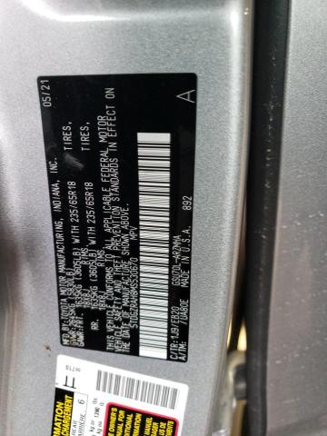 5TDGZRAH8MS530670 - 2021 TOYOTA HIGHLANDER XLE ვერცხლისფერი ფოტო 13