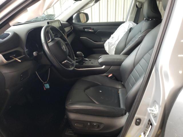 5TDGZRAH8MS530670 - 2021 TOYOTA HIGHLANDER XLE ვერცხლისფერი ფოტო 7