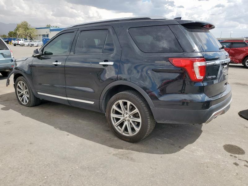 1FM5K8F89HGC92113 - 2017 FORD EXPLORER LIMITED BLACK photo 2