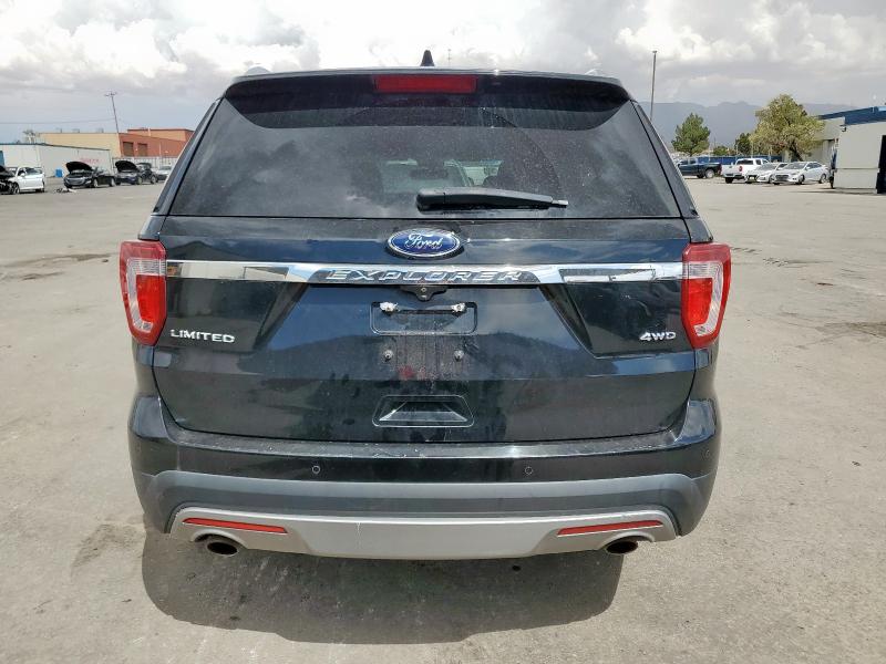 1FM5K8F89HGC92113 - 2017 FORD EXPLORER LIMITED BLACK photo 6