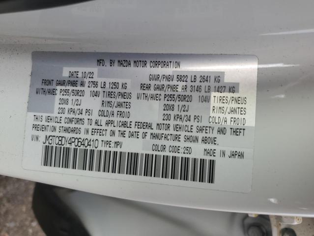 JM3TCBDY4P0640410 - 2023 MAZDA CX-9 GRAND TOURING WHITE photo 13