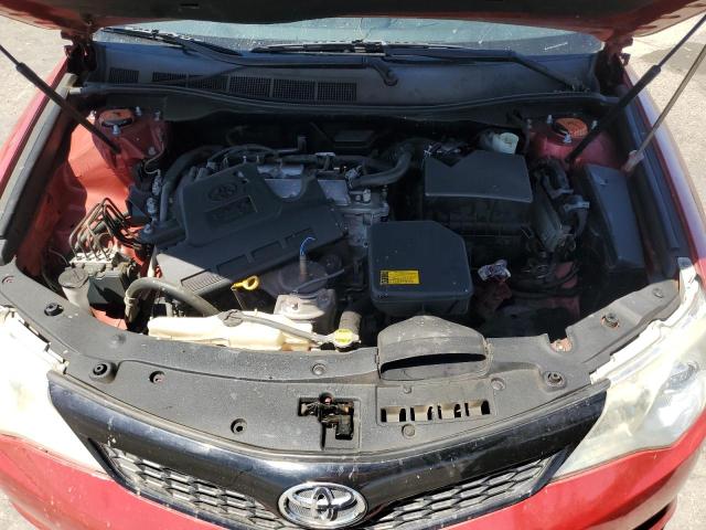 4T1BF1FK0CU595172 - 2012 TOYOTA CAMRY BASE RED photo 11